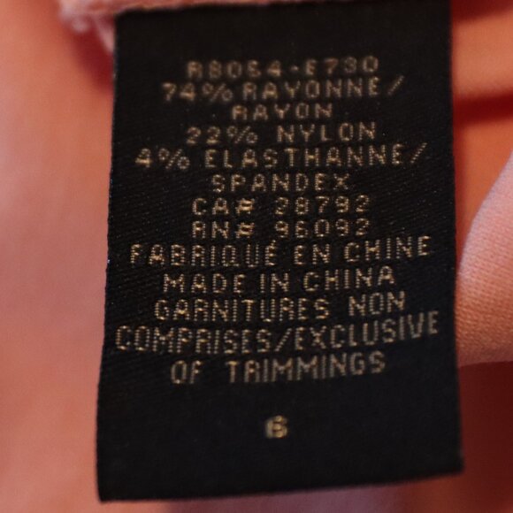 Renuar Pull On Stretch Crop resort/casual Pants Size 6 Peach - Picture 3 of 13